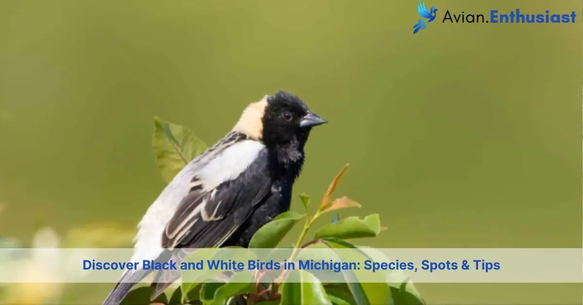 black and white birds in michigan