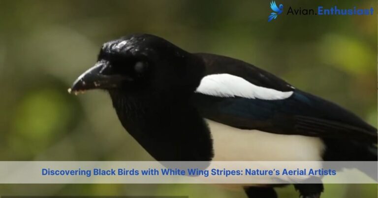 black birds with white wing stripes