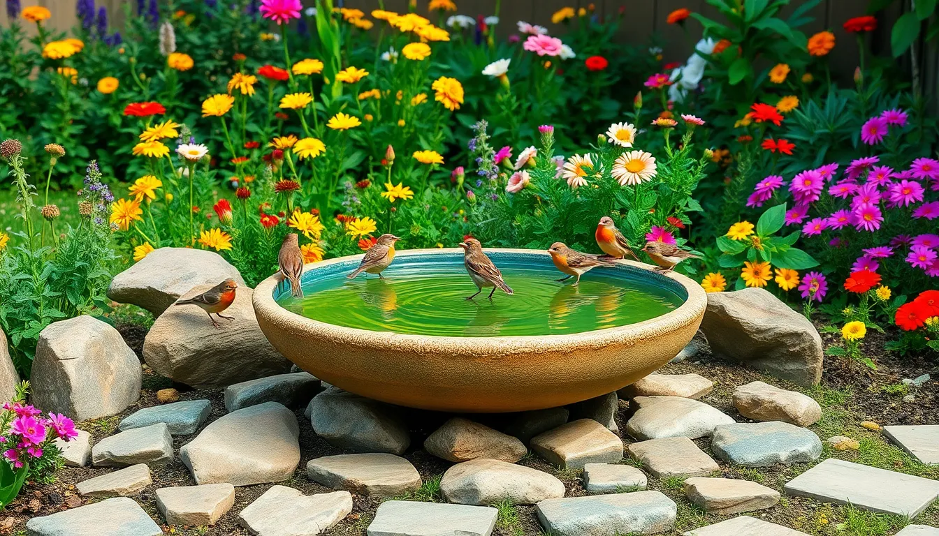 1 bird bath