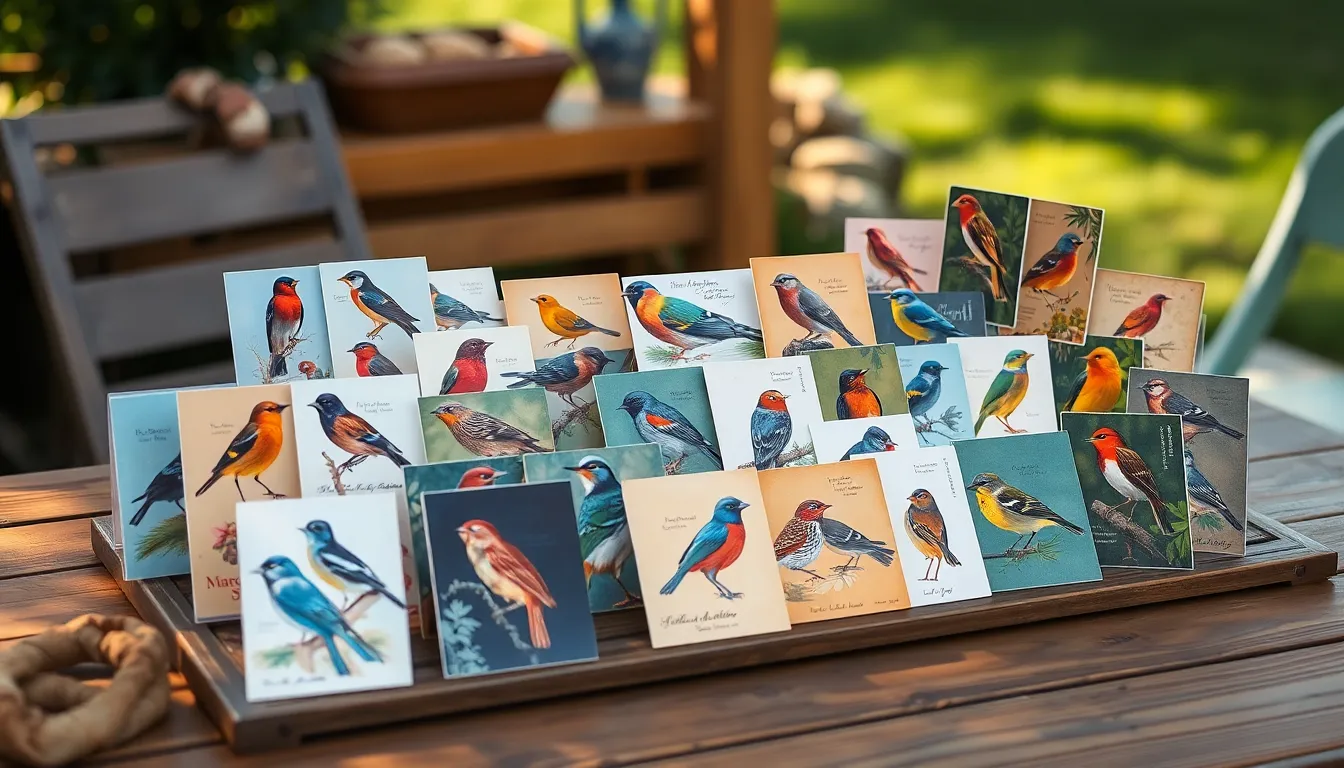 1 bird cards