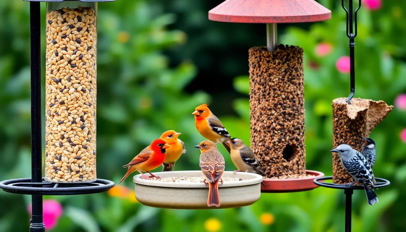 1 bird feeding