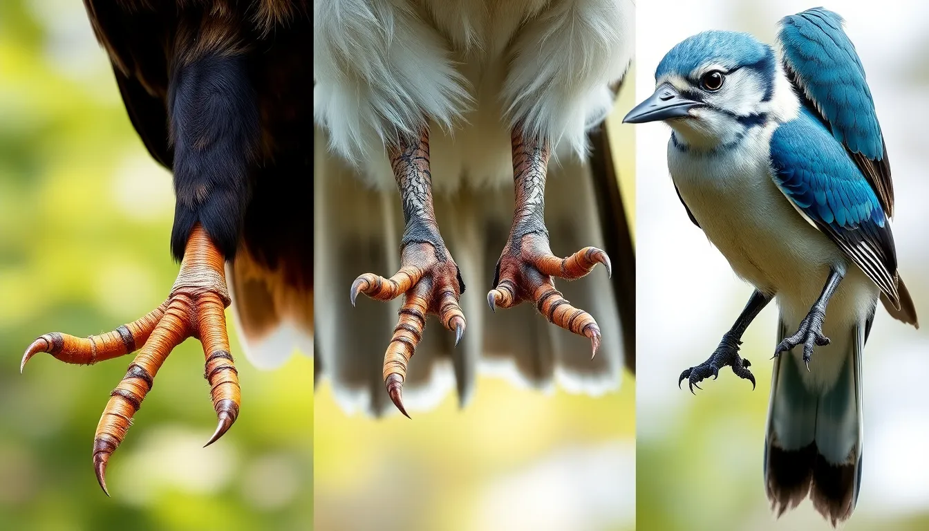 1 bird talons