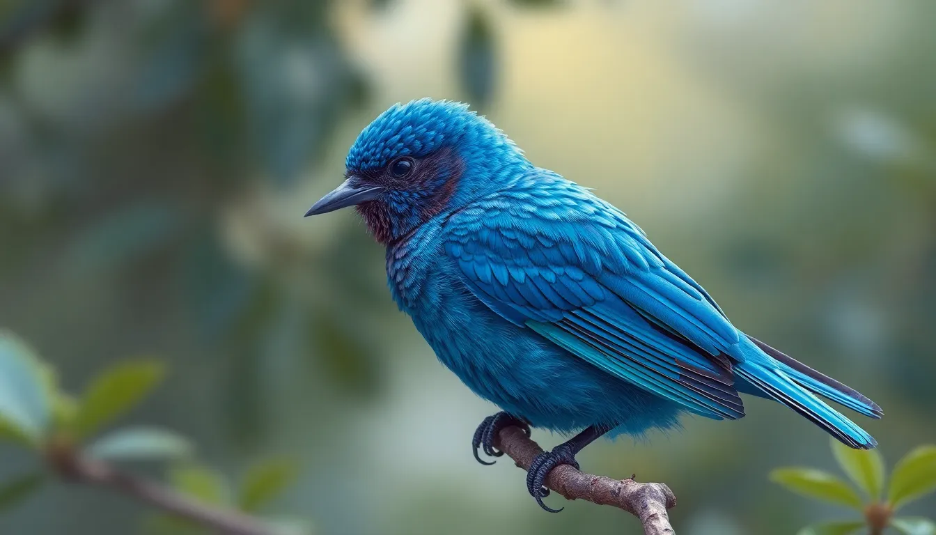 1 blue bird illustration