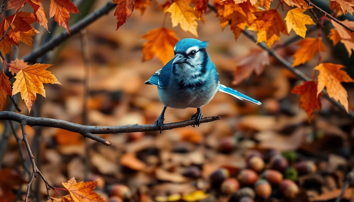 1 blue jay bird