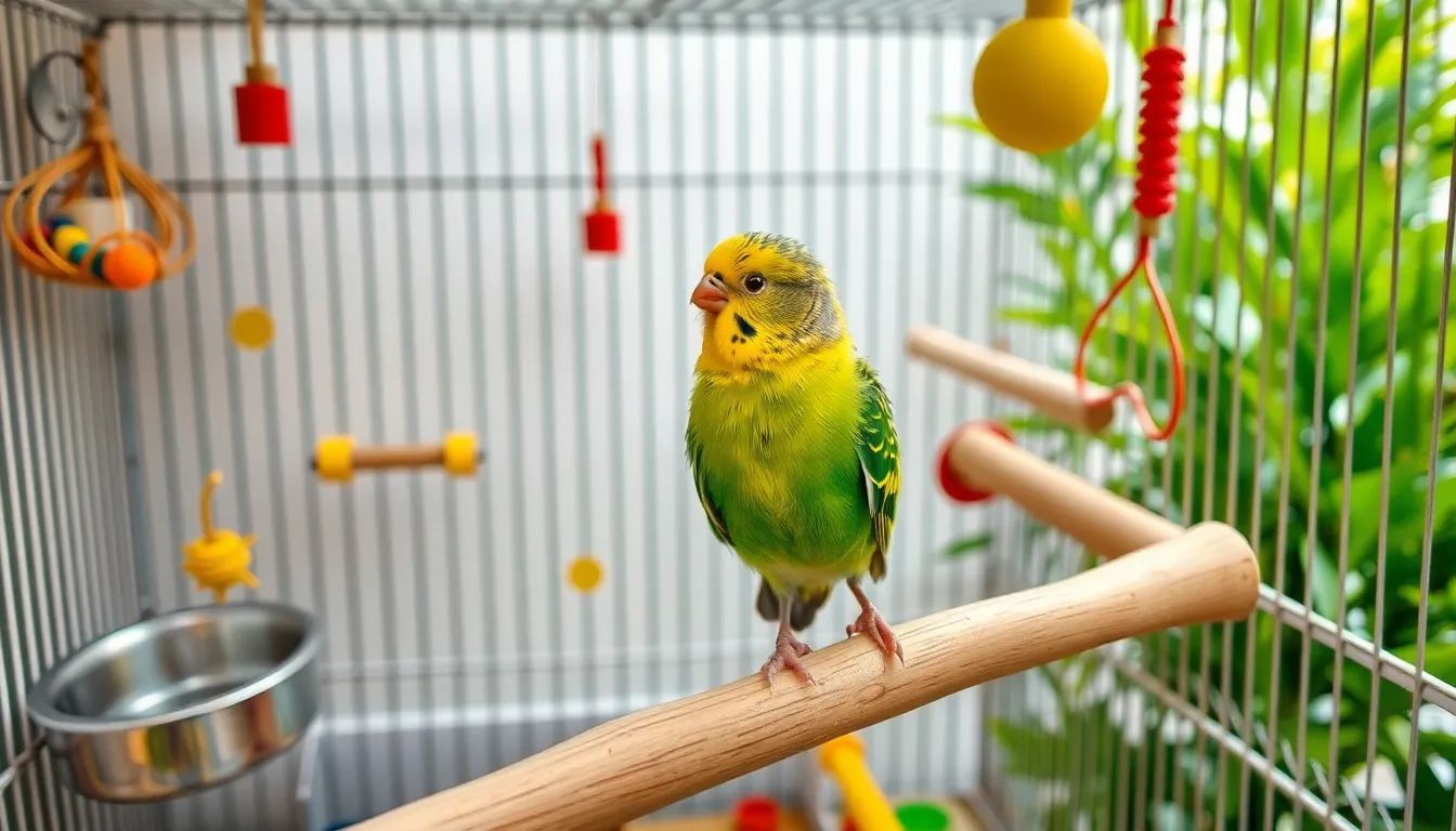 1 budgerigar bird