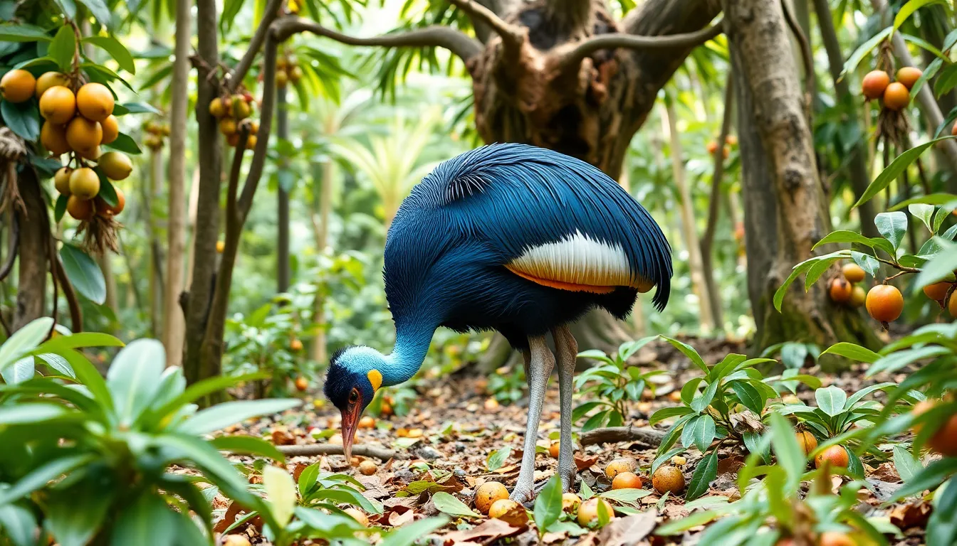 1 cassowary bird