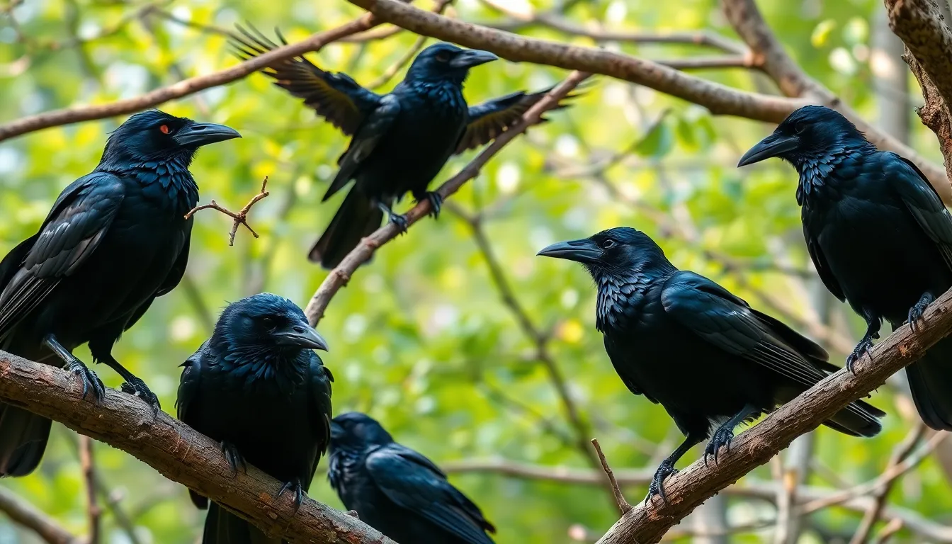 1 crow bird