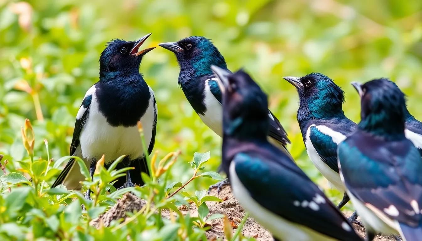 1 magpie bird