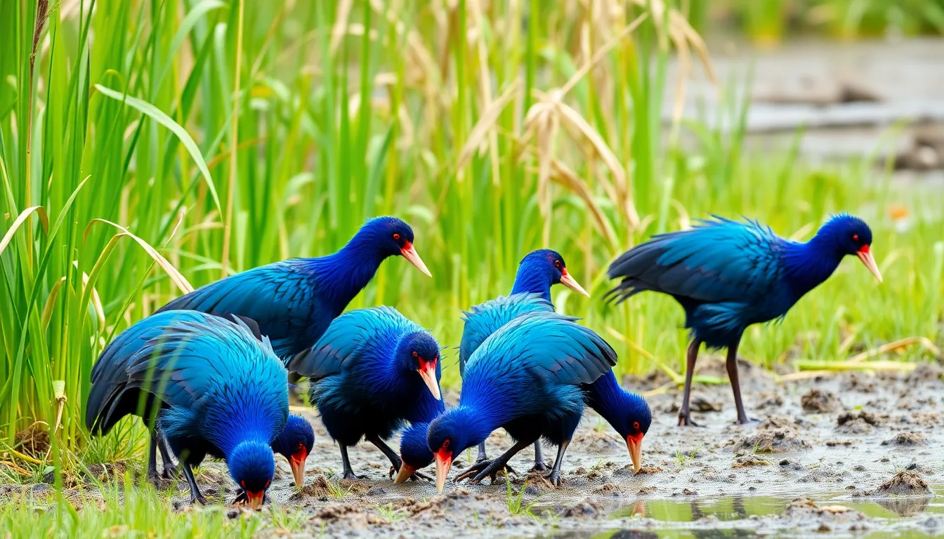 1 pukeko bird