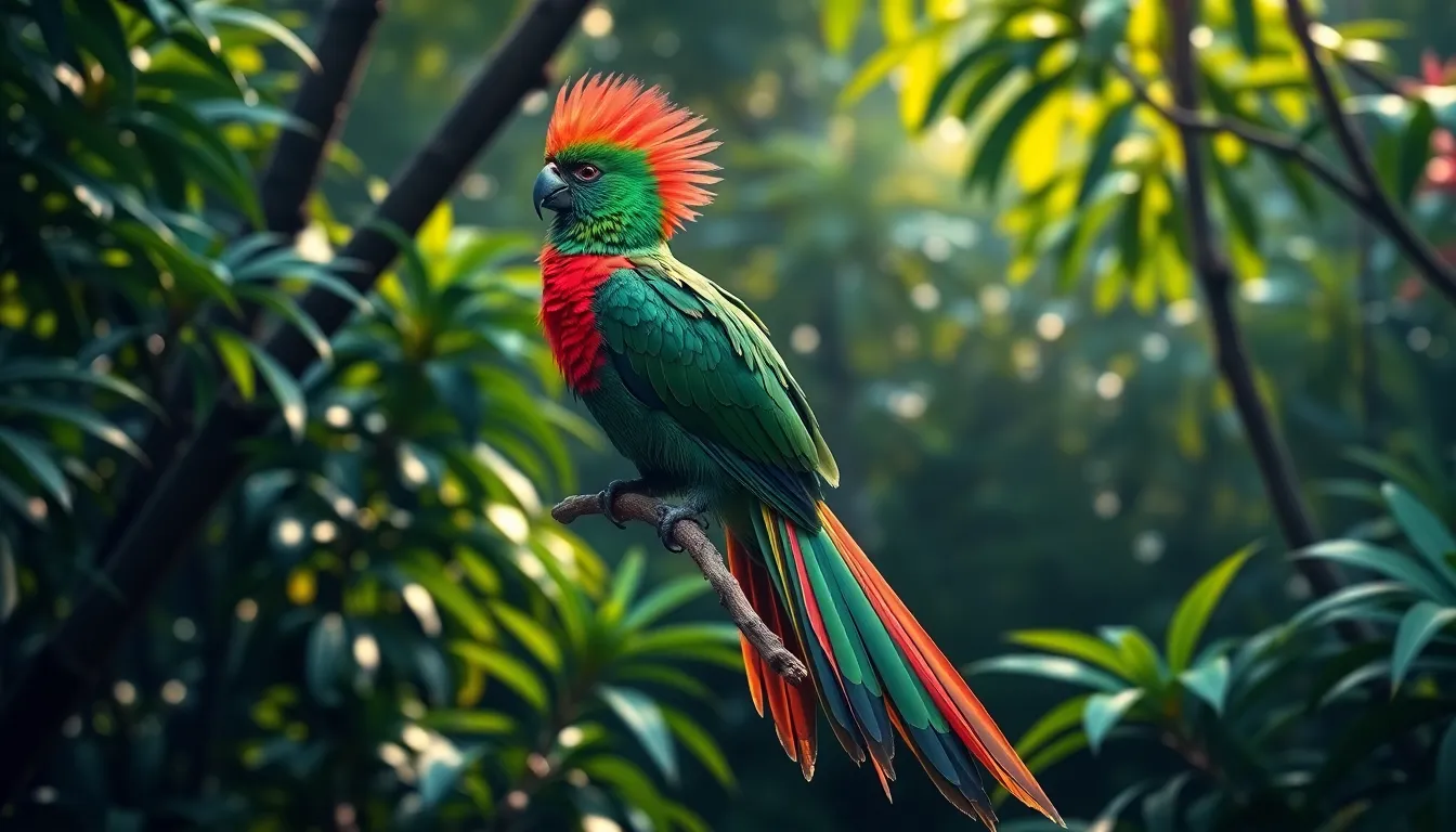 1 quetzal bird