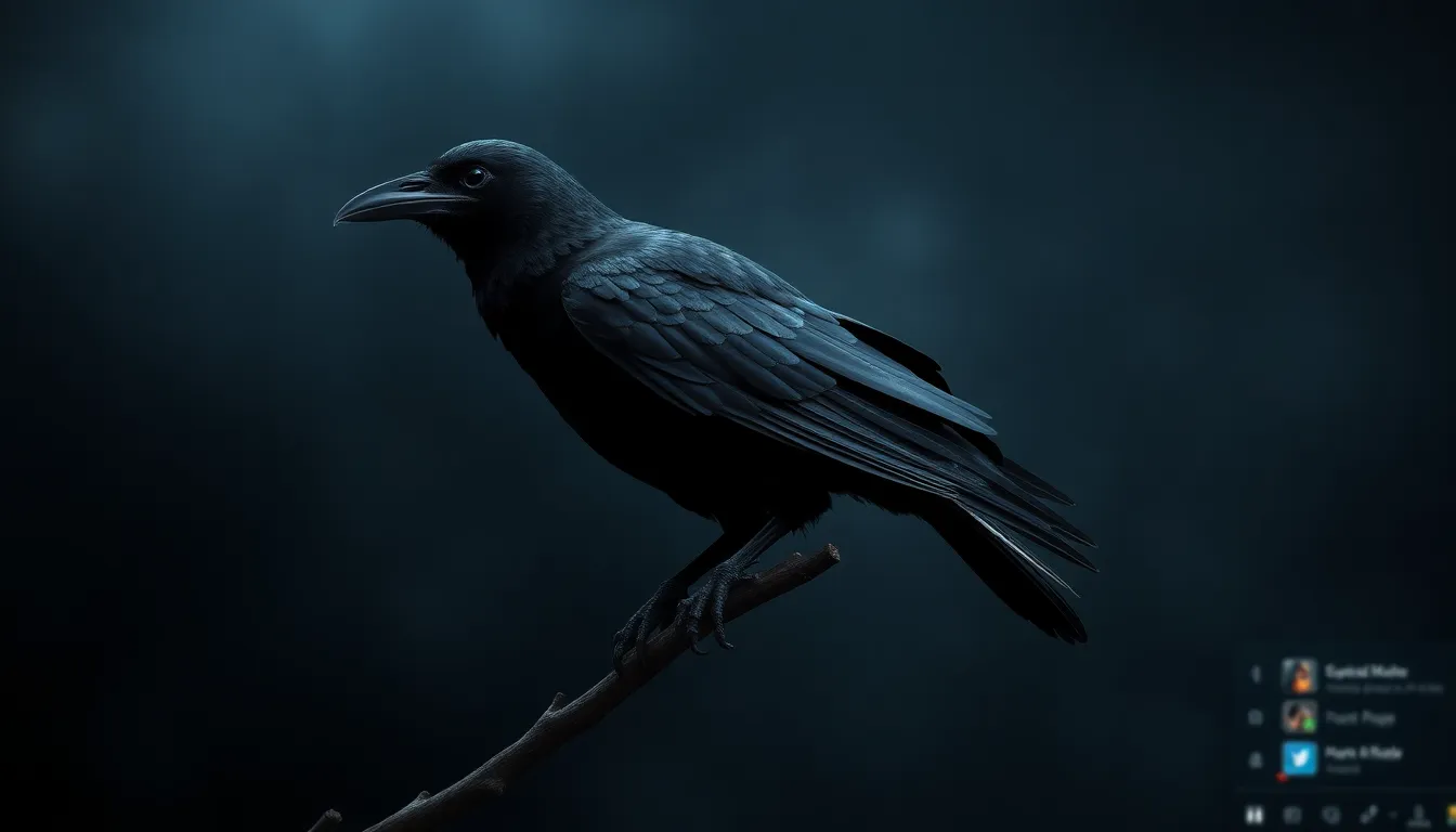 1 raven pfp bird