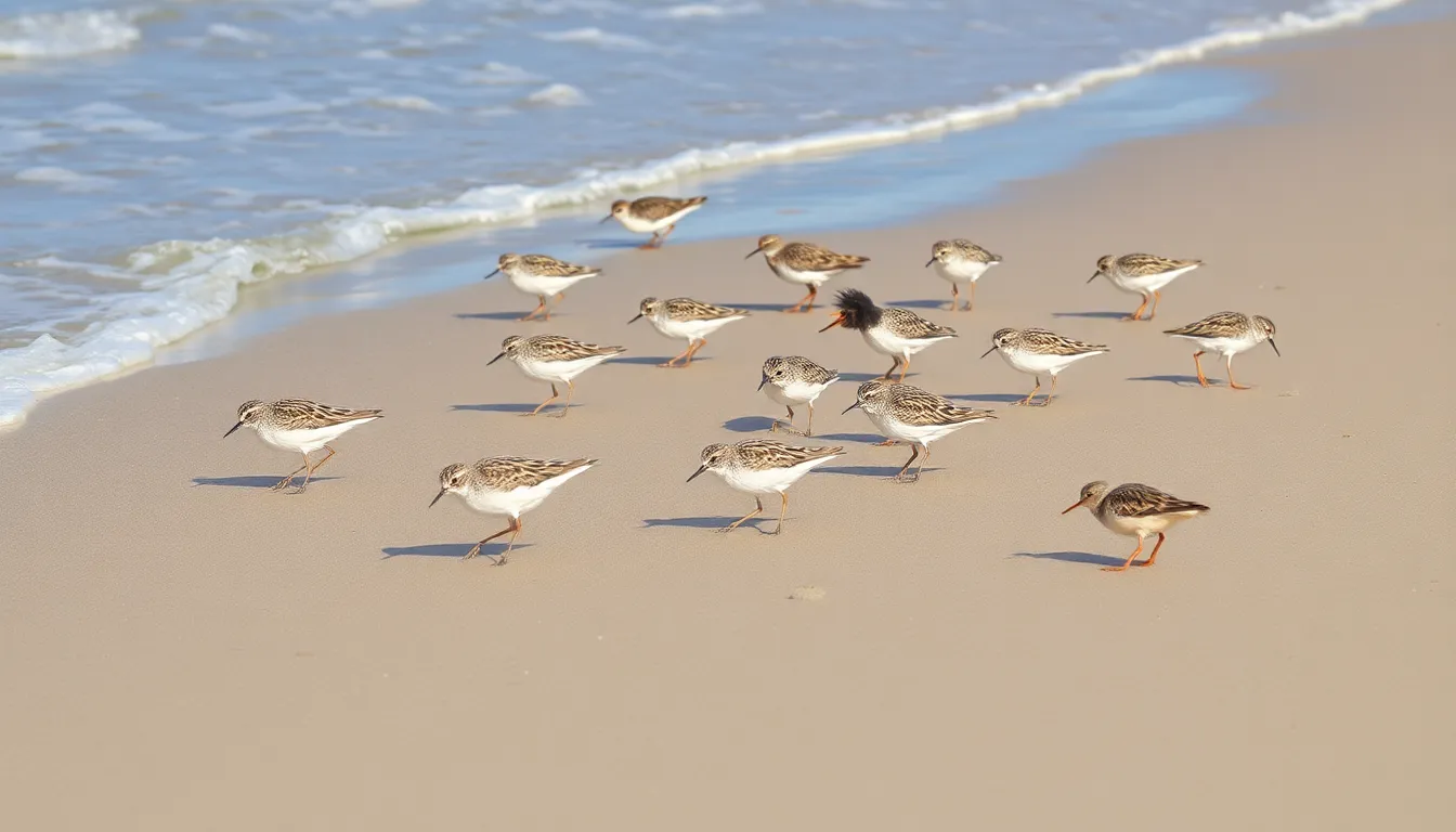 1 sandpiper bird