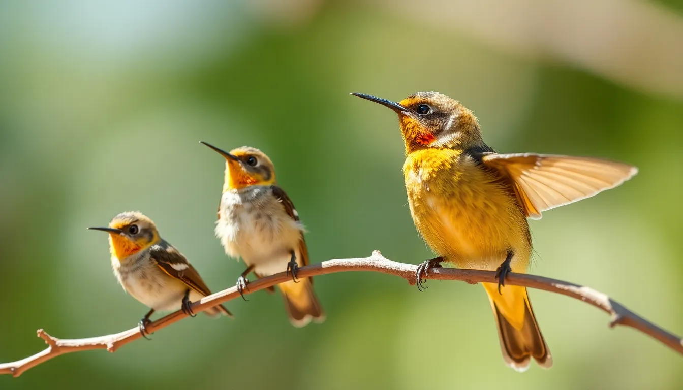 1 tiny bird