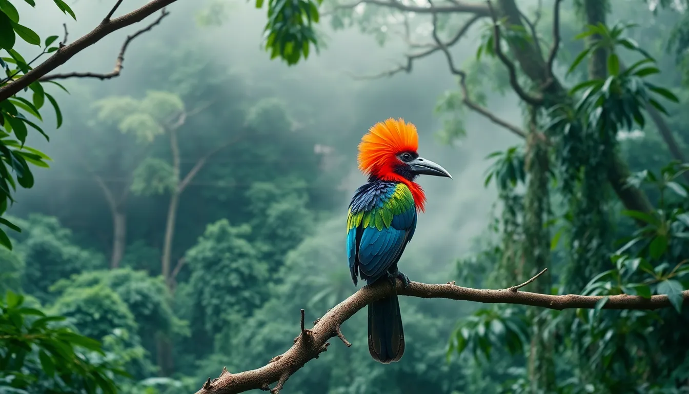 The Magnificent Umbrella Bird: 3 Rare Species Fighting for Survival in Cloud Forests 2 1 umbrella bird