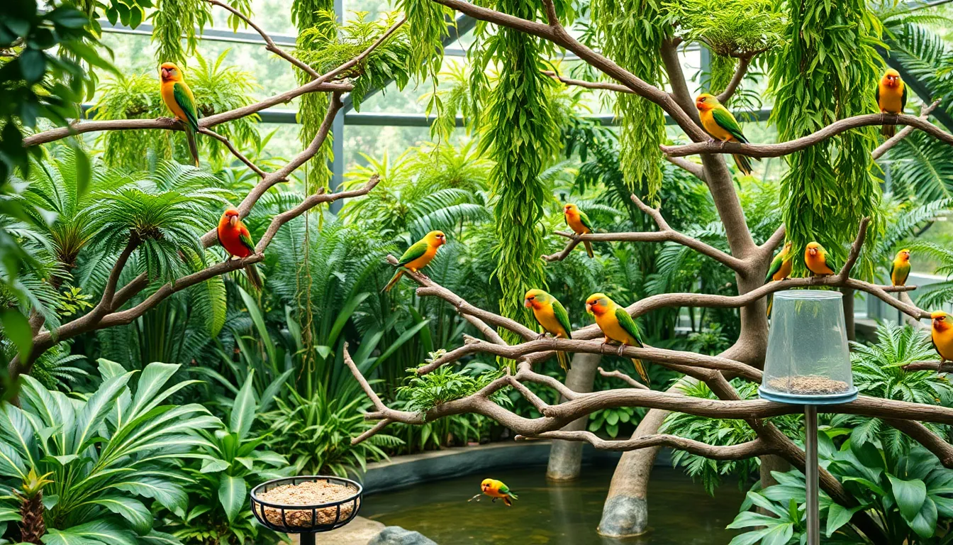 2 bird aviary