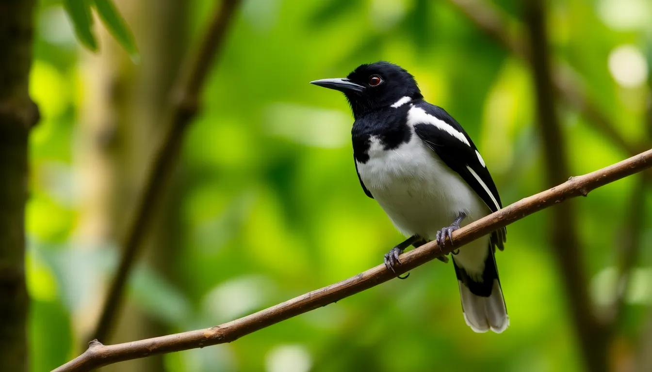 2 bird black and white