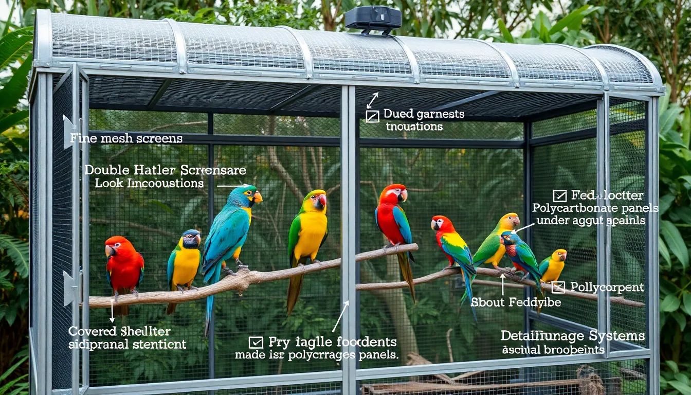 2 bird enclosure