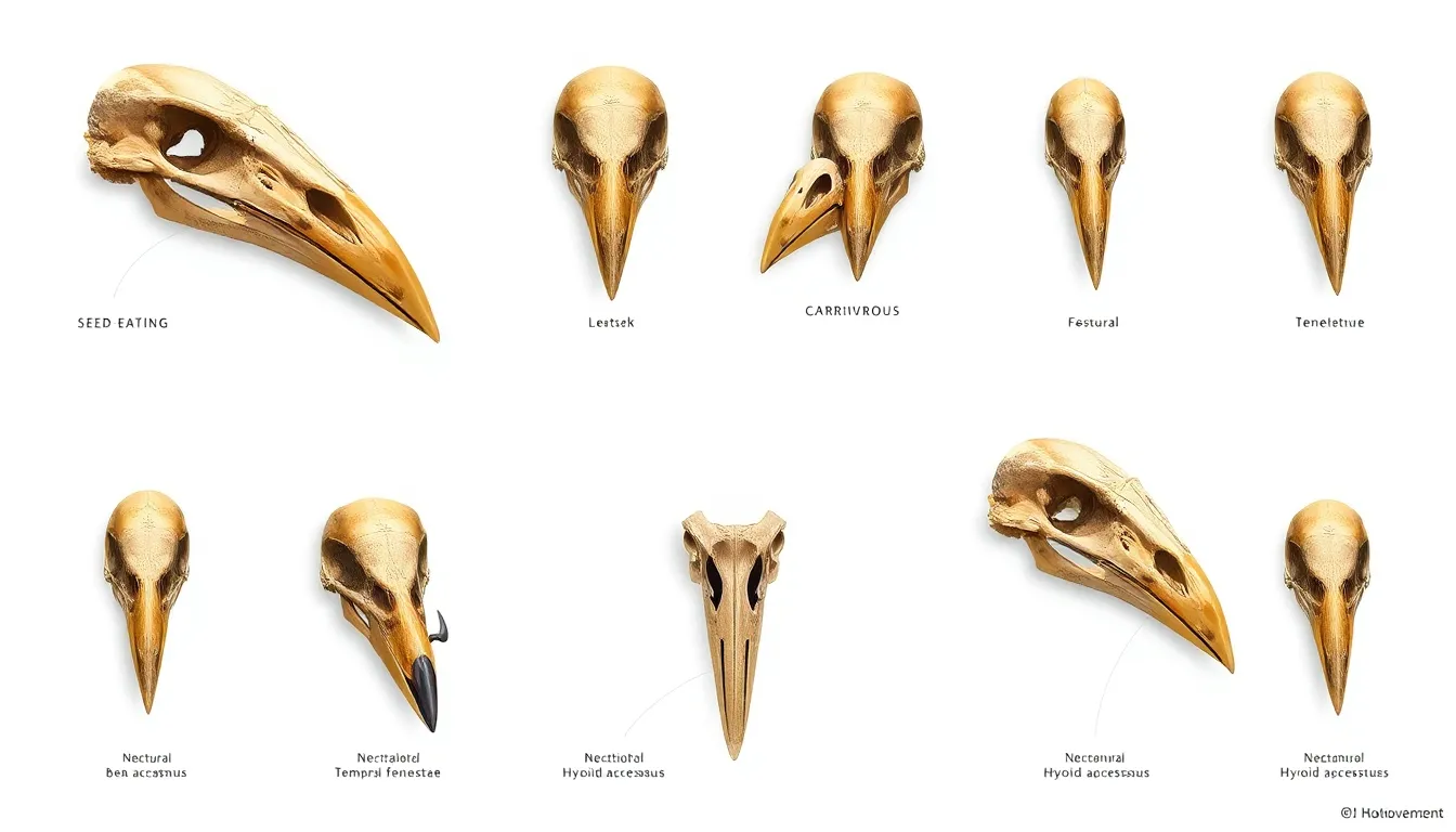 2 bird skull