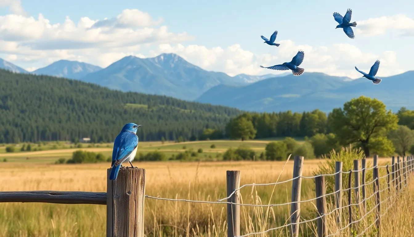 2 blue bird