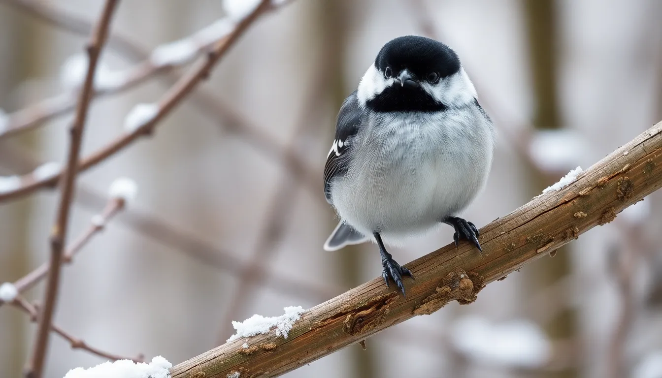 2 chickadee bird