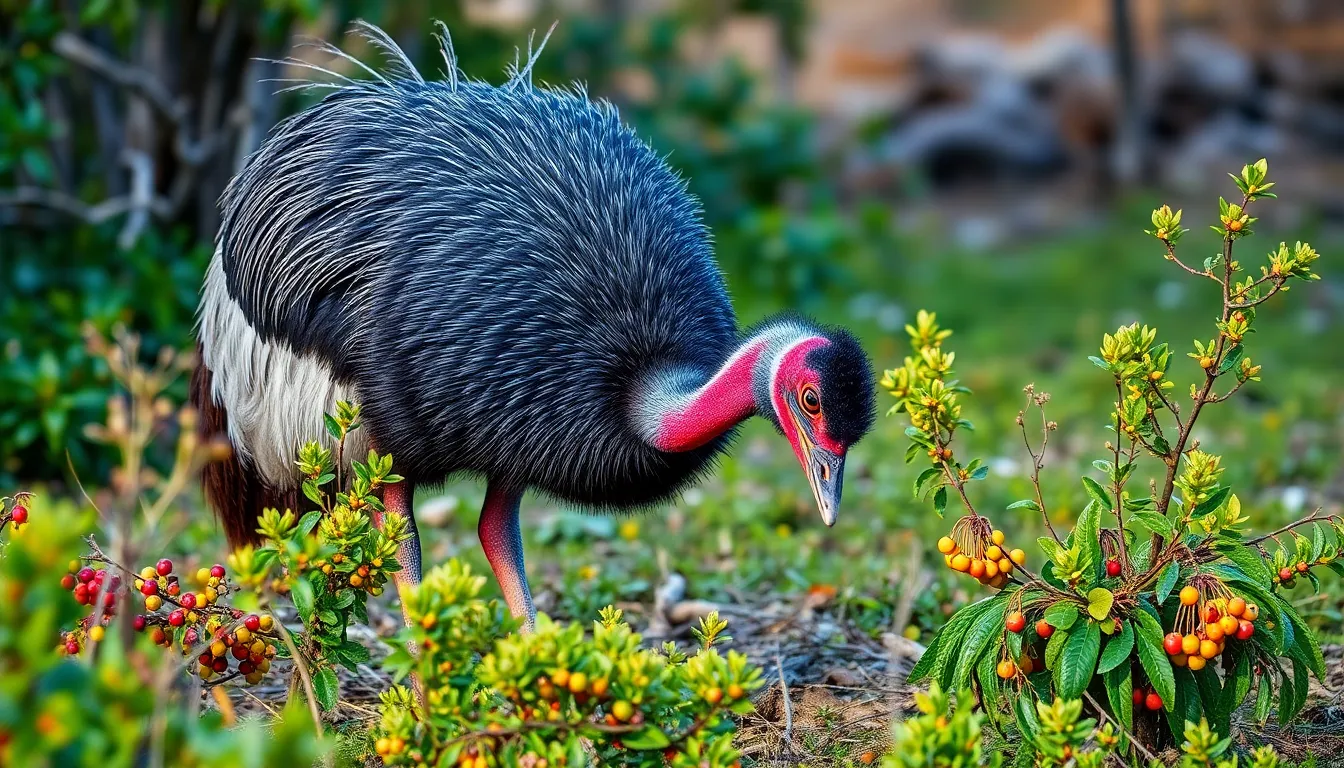 2 emu bird
