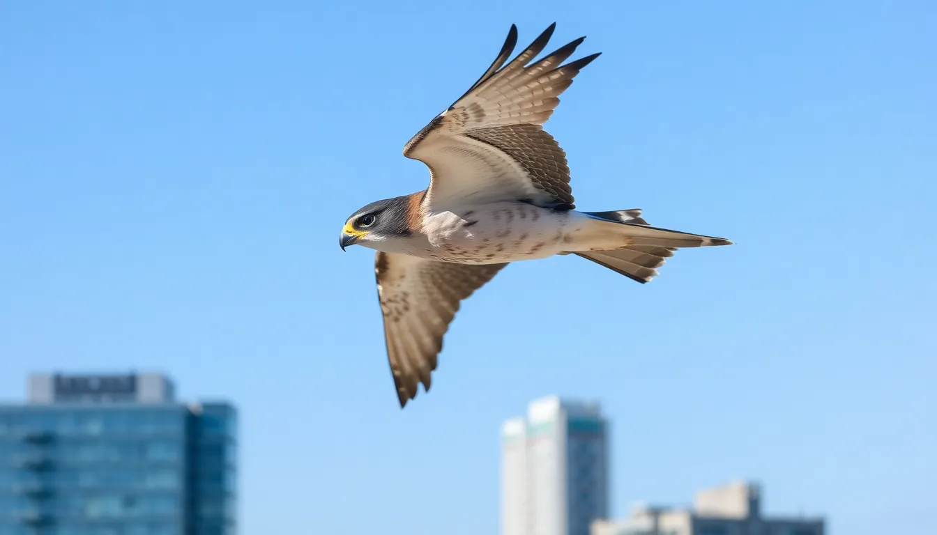 2 falcon bird