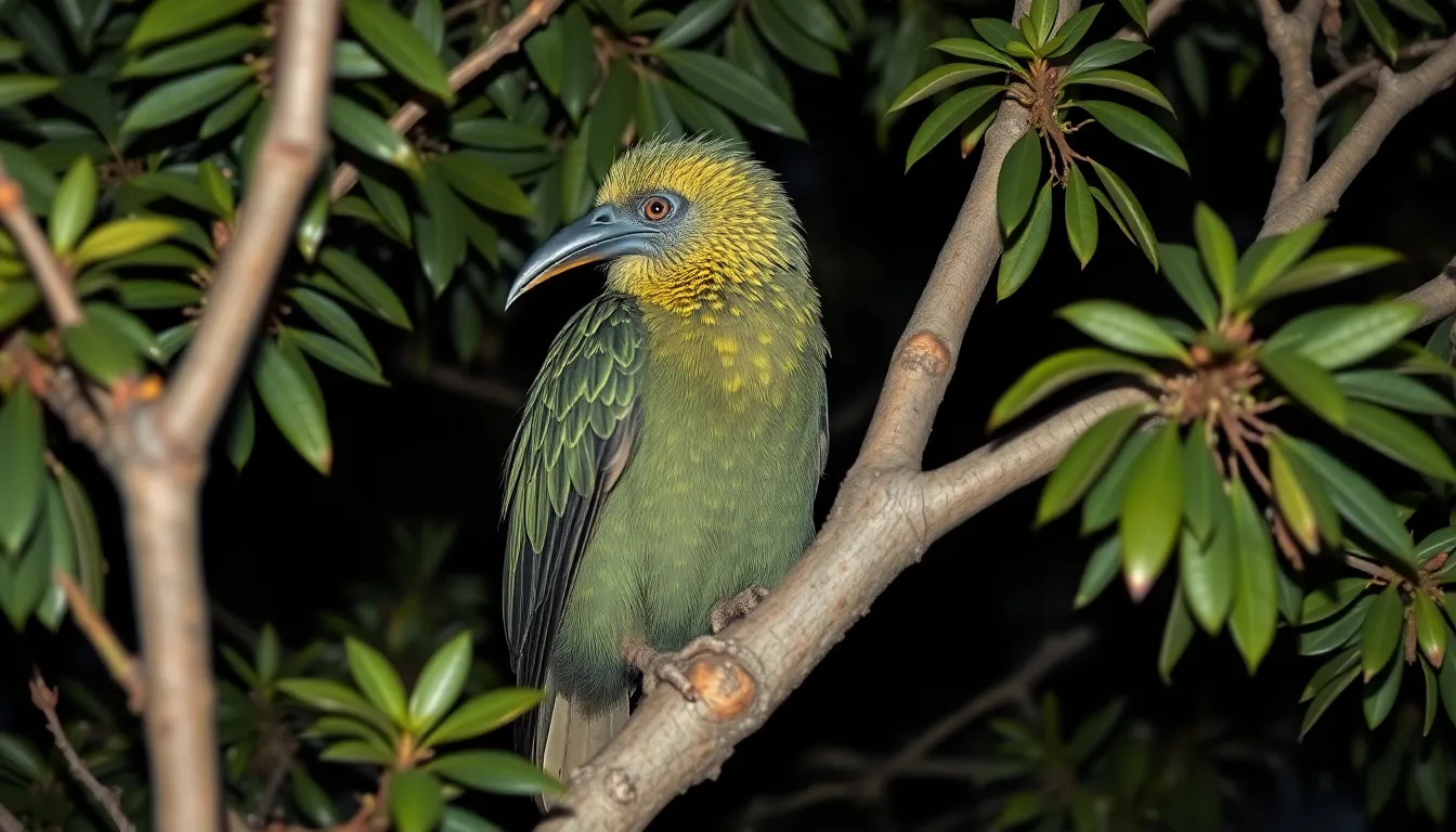 2 kakapo bird