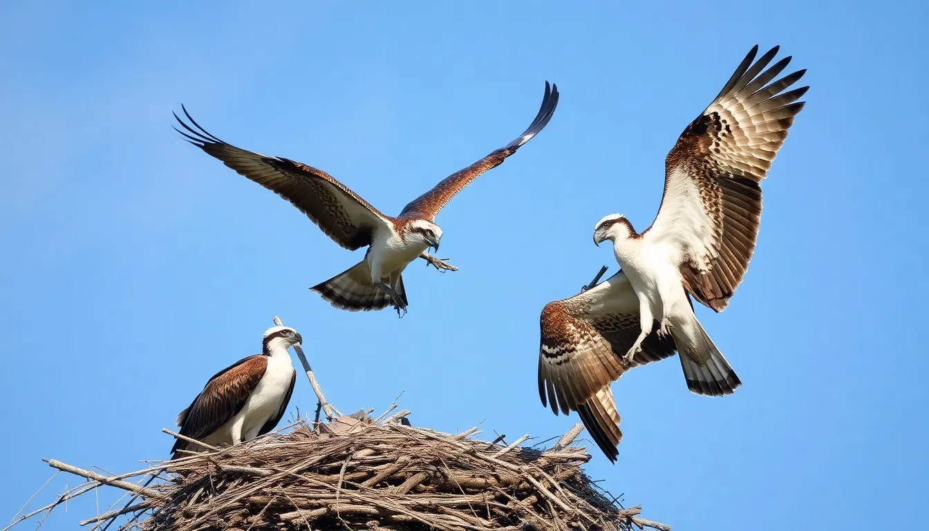 2 osprey bird