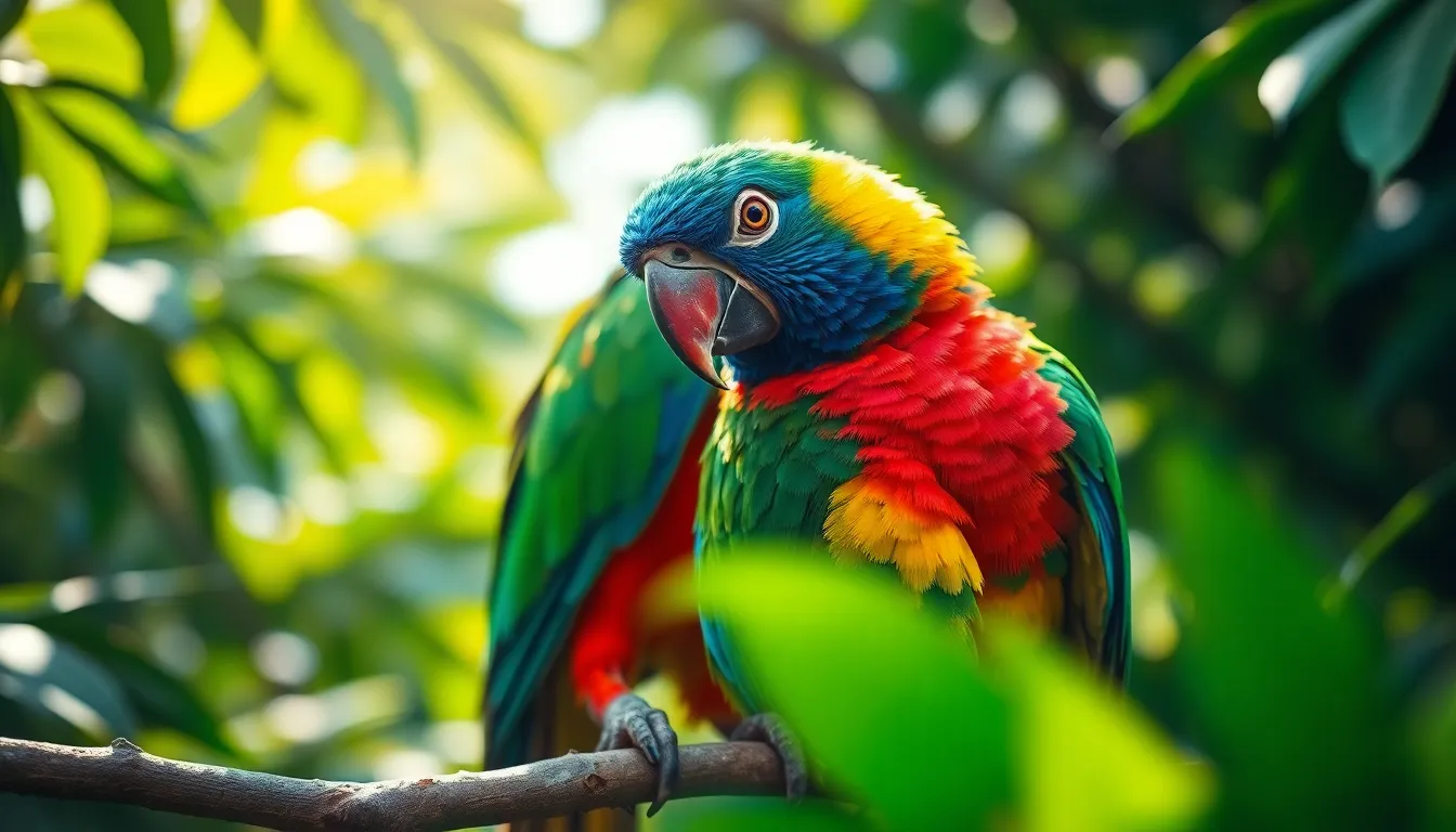 2 parrot bird