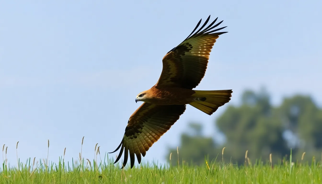 2 red kite bird