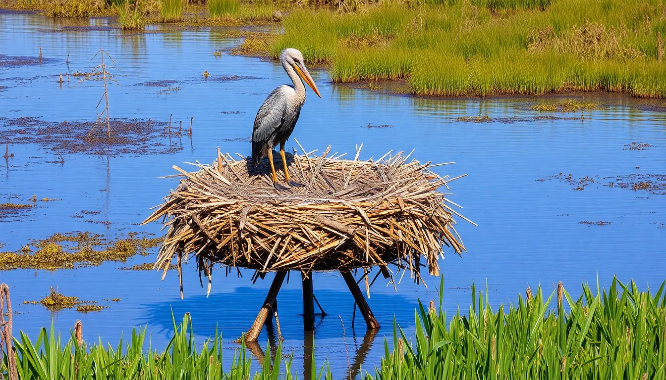 2 shoebill bird