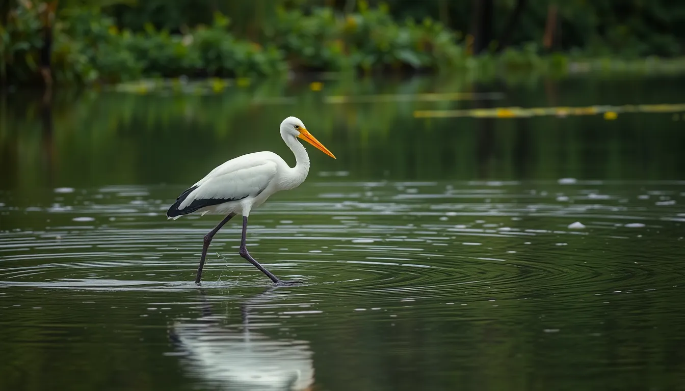 2 stork bird