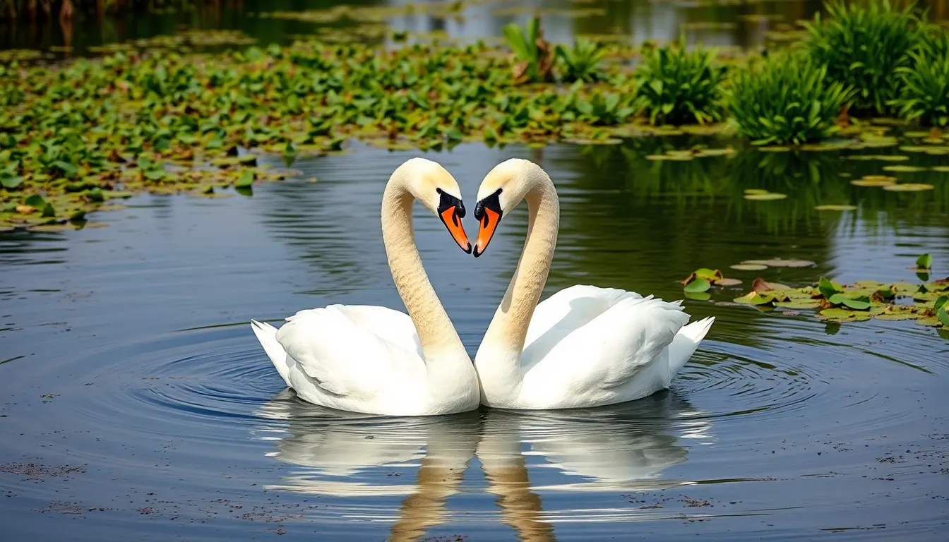 2 swan bird