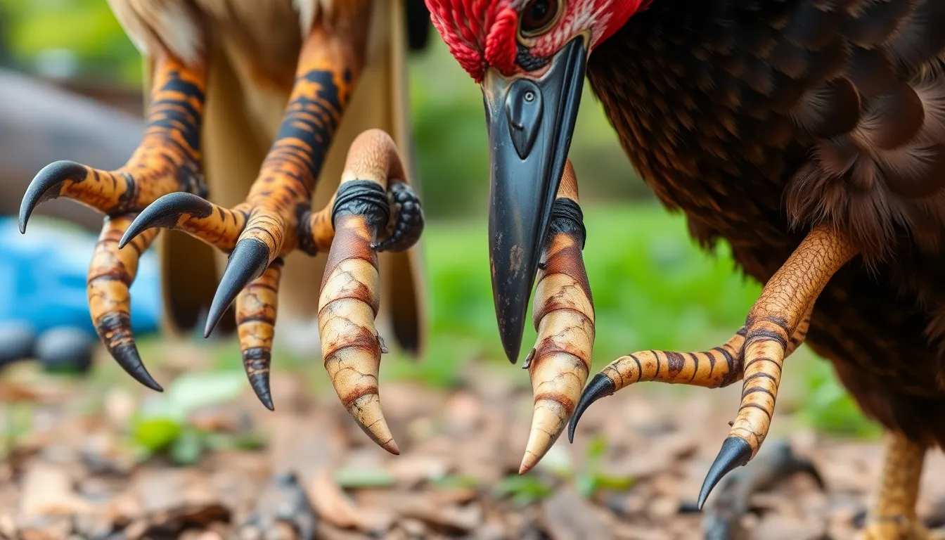 3 bird claws