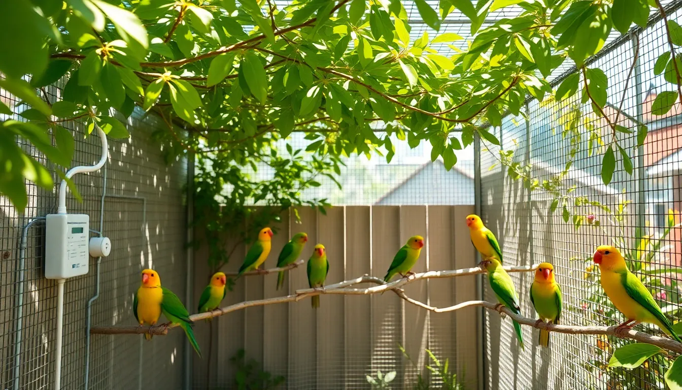 3 bird enclosure