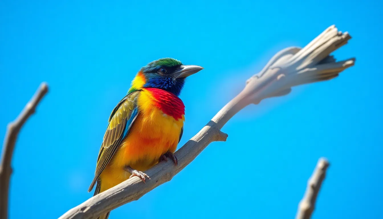 3 bird on branch
