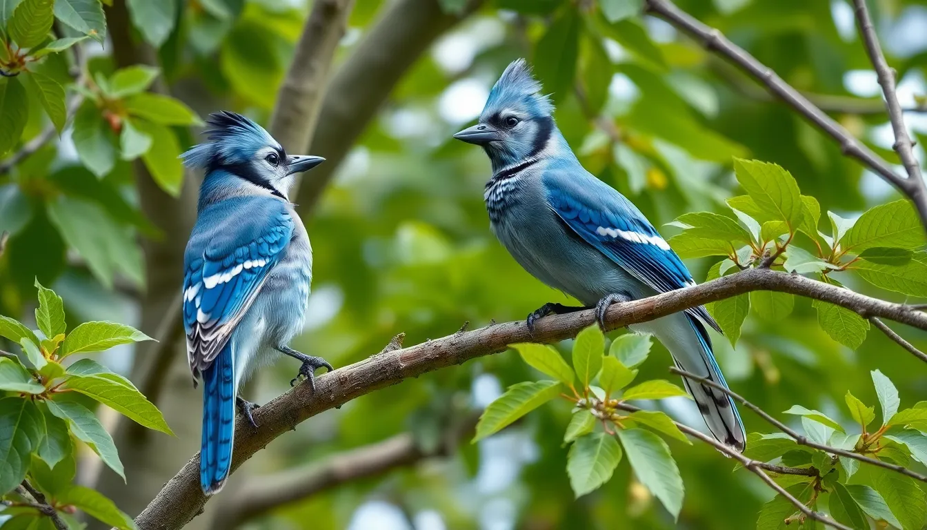3 blue jay bird