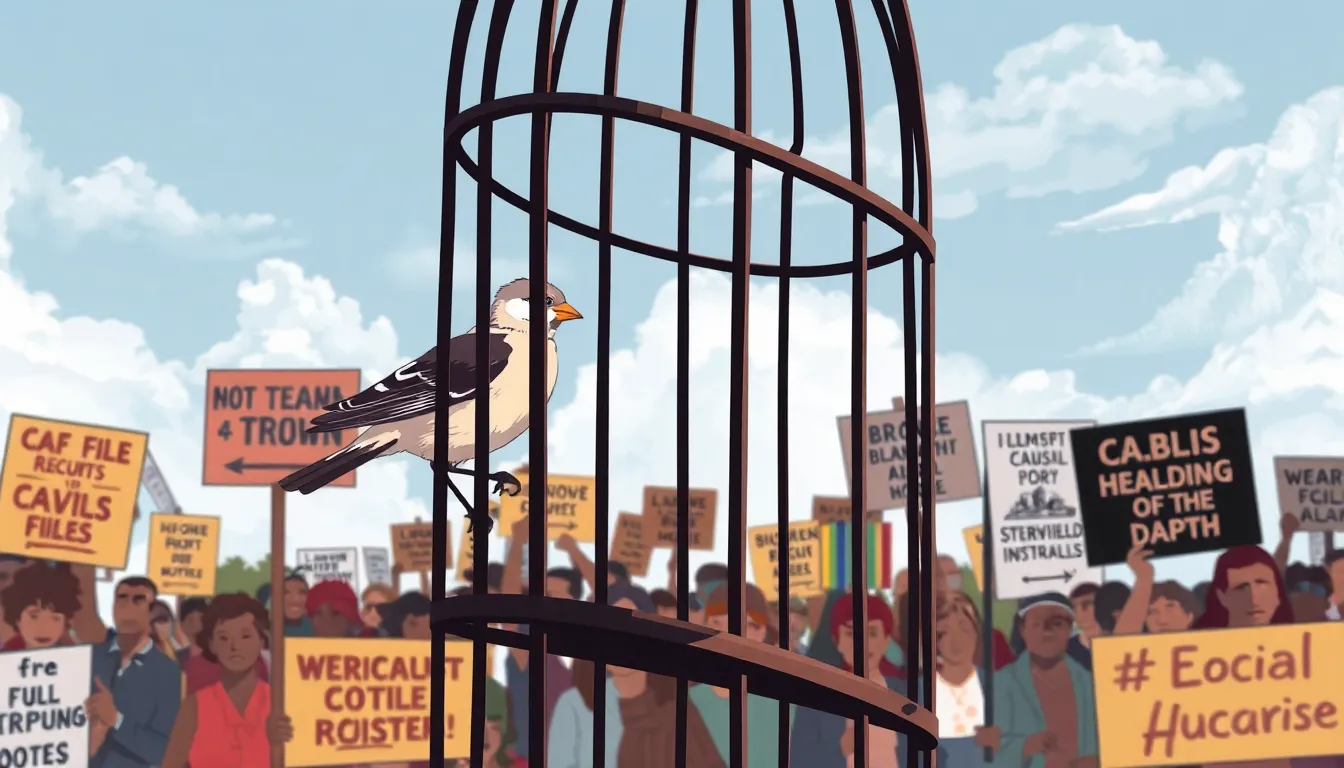 Caged Bird Symbolism: Maya Angelou's Powerful Metaphor for Freedom and Oppression 4 3 caged bird