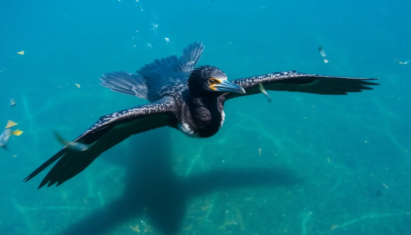 3 diving bird