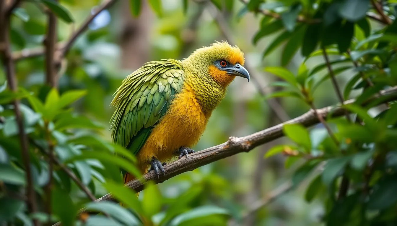 3 kakapo bird