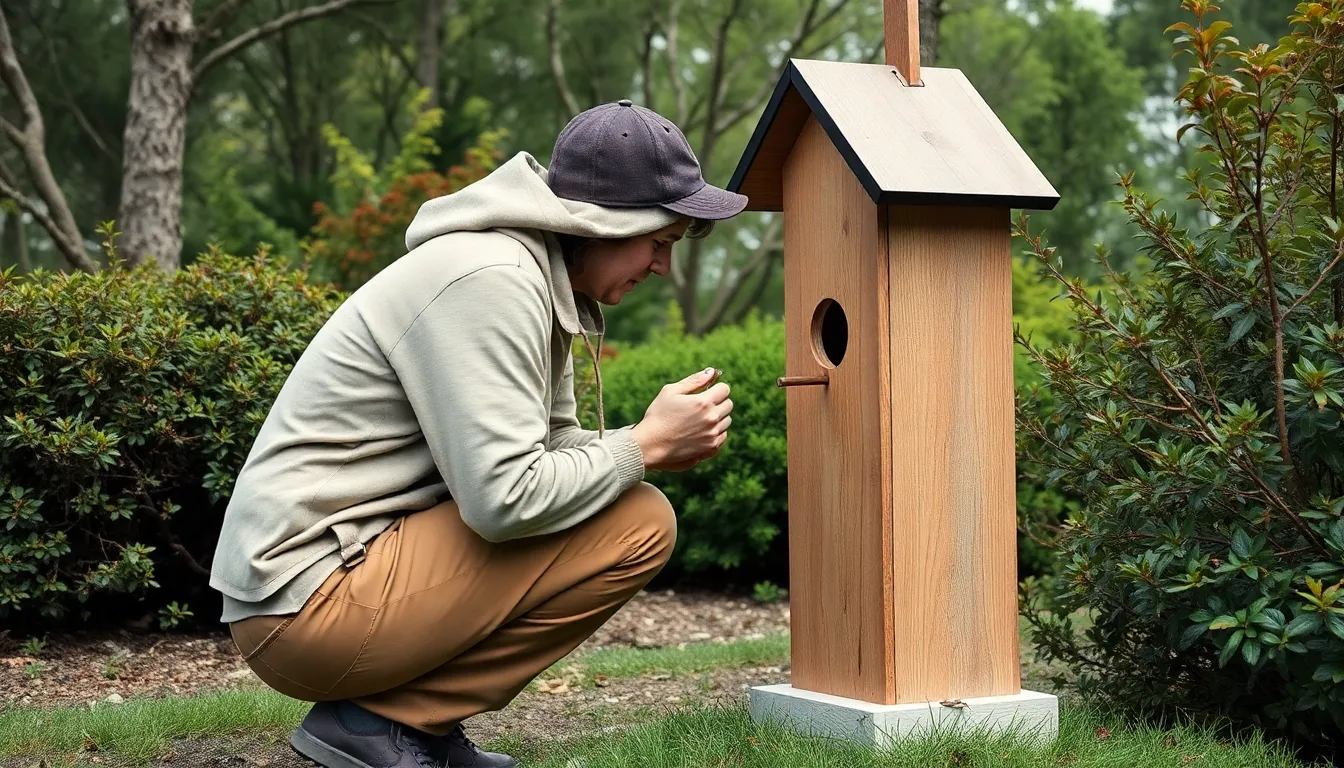 3 large bird houses