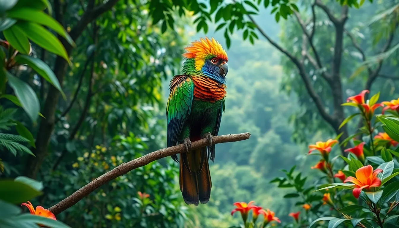 3 quetzal bird