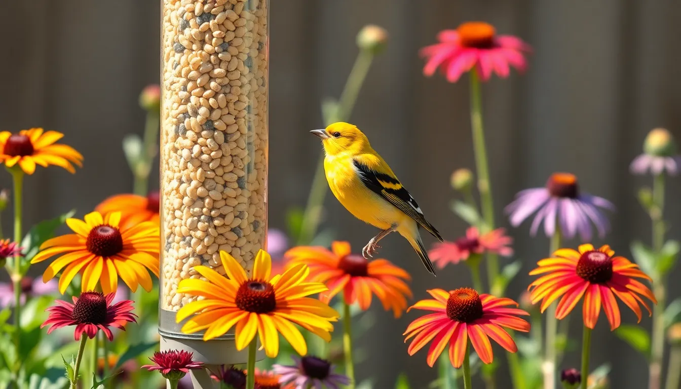 3 yellow finch bird