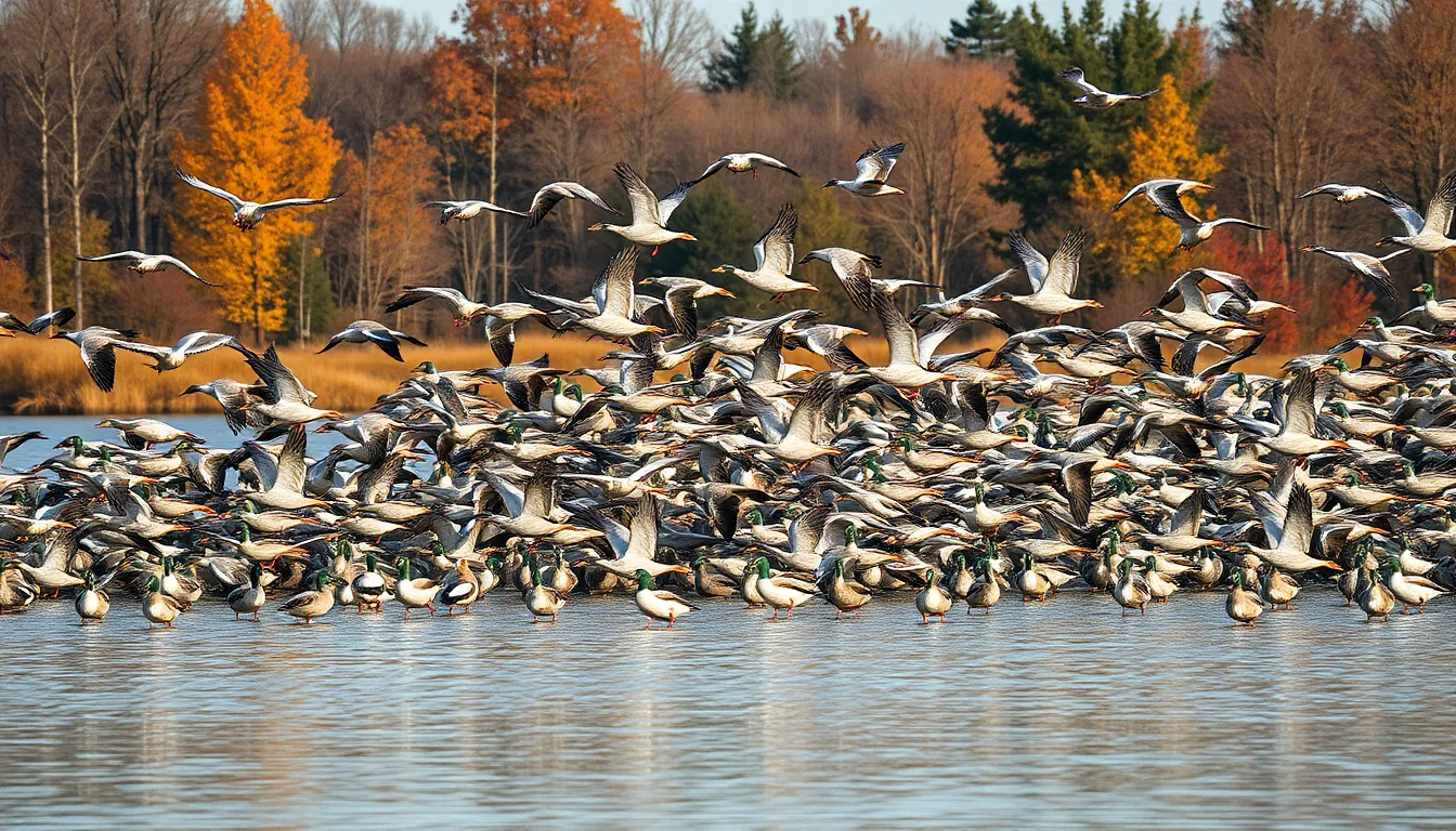 4 bird flock