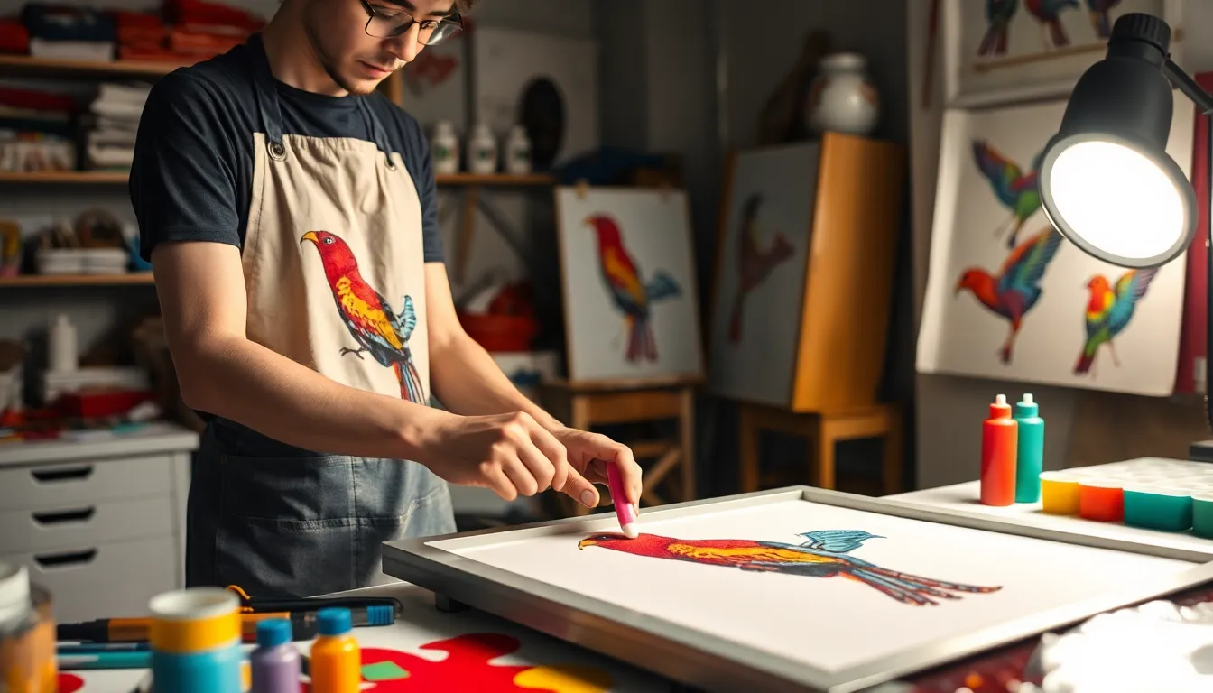 4 bird print