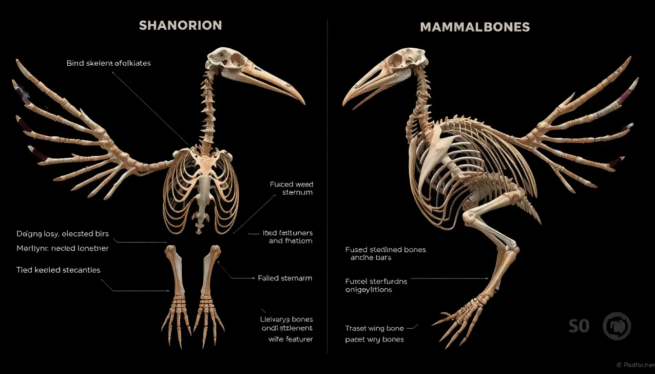 4 bird skeleton