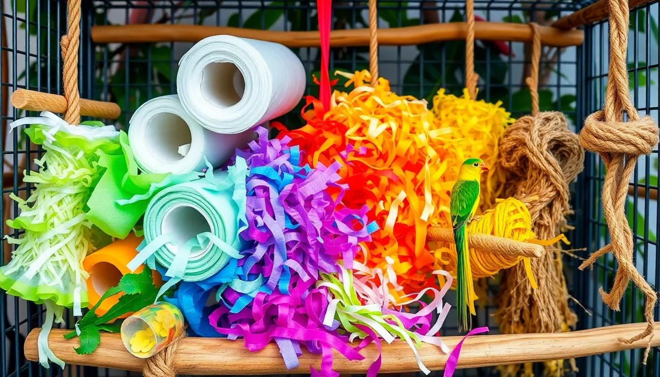 4 bird toys