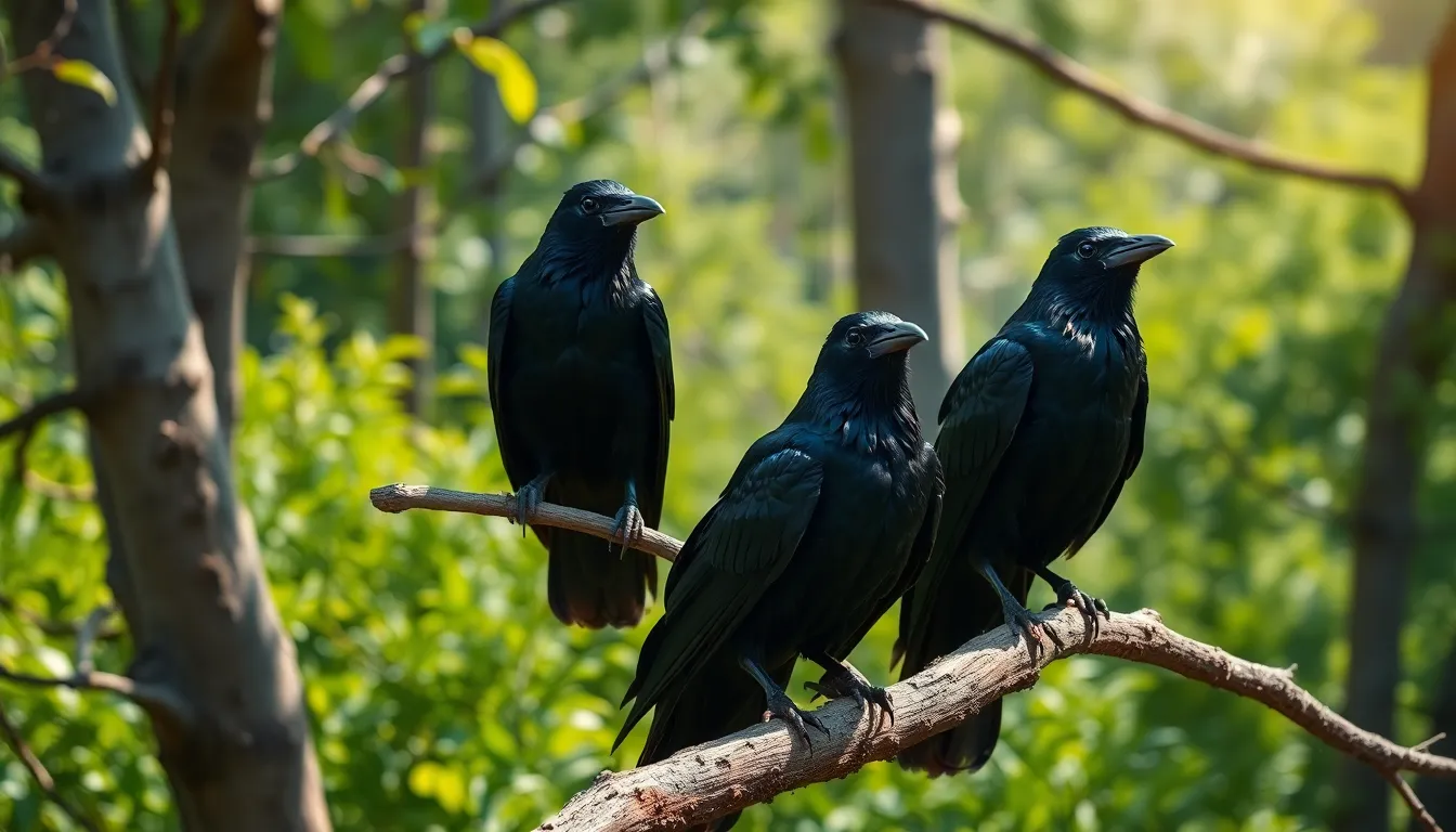 4 crow bird