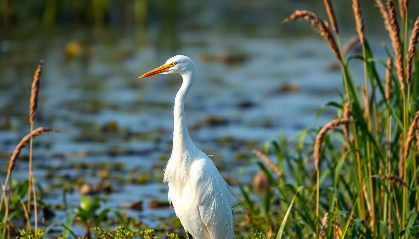 4 egret bird