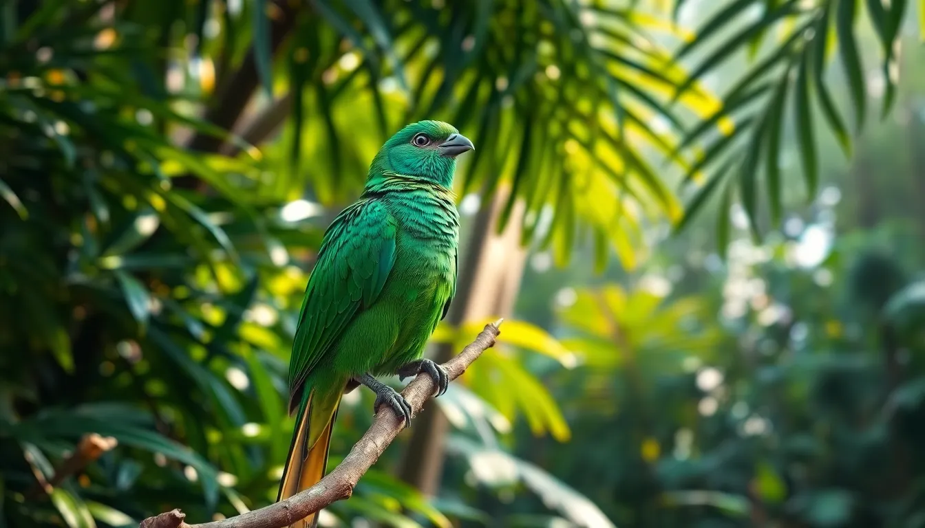 4 green bird